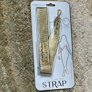 Crossbody Strap for Smartphones or Crossbody Bags Gold Embossed Guitar Strap NWT